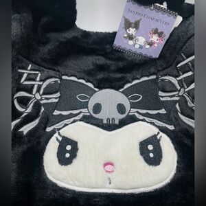 Kuromi Black Furry Bag